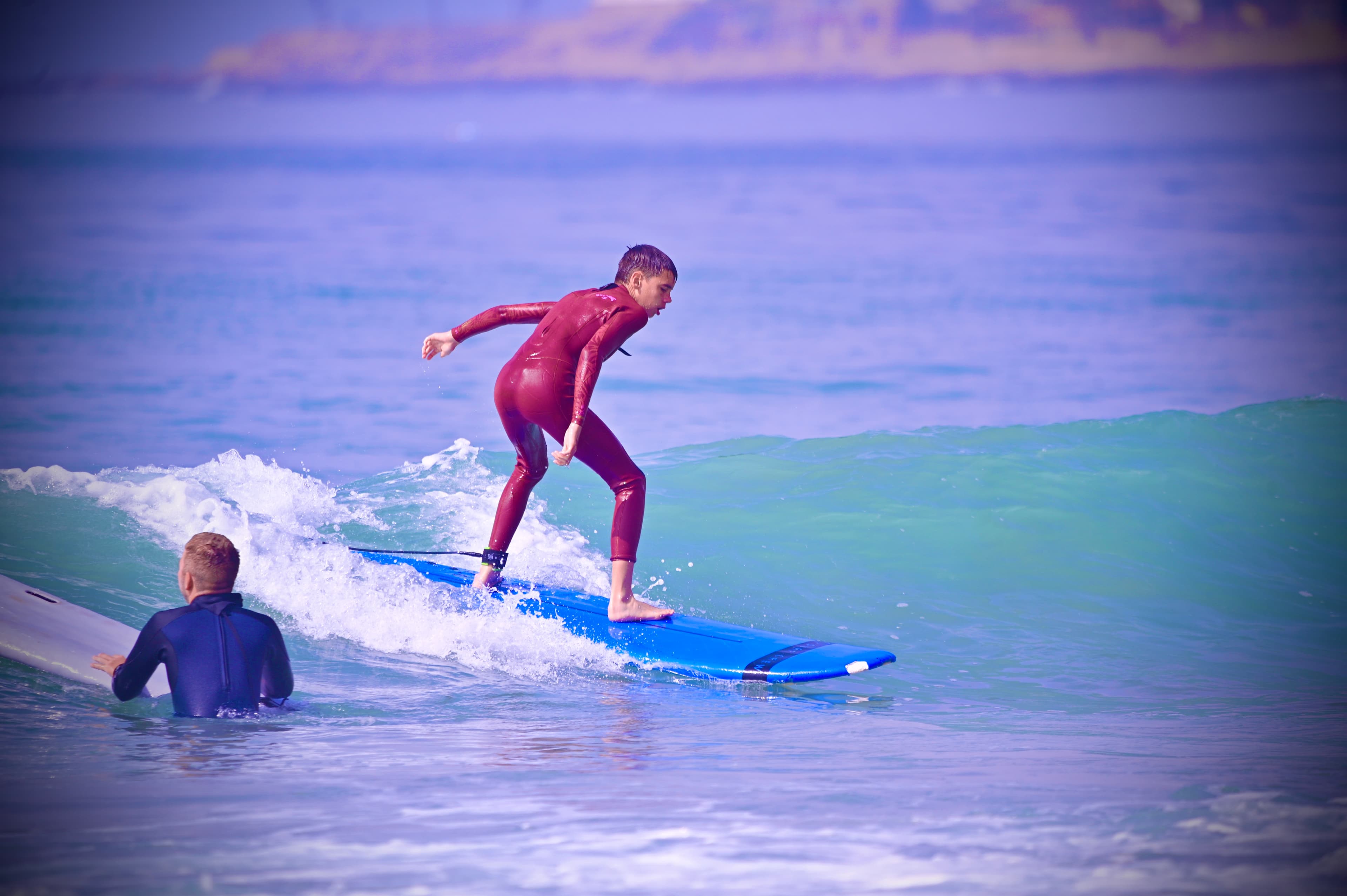 Surf lesson for kids