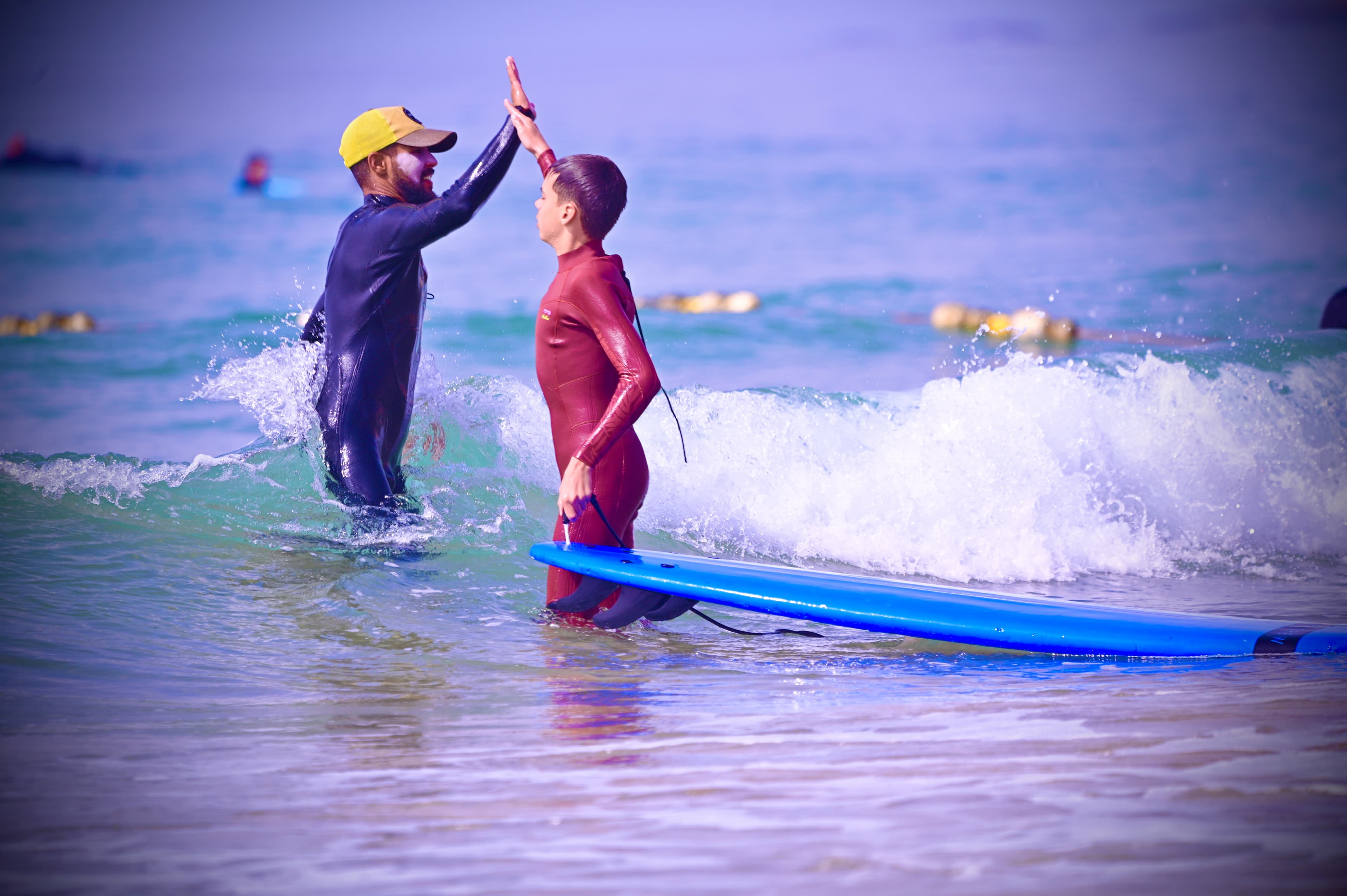 Surf lesson for kids